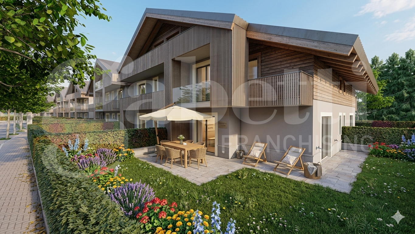 Bilocale con giardino a Oulx