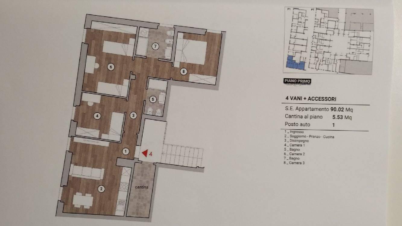 Monolocale con box a Prato