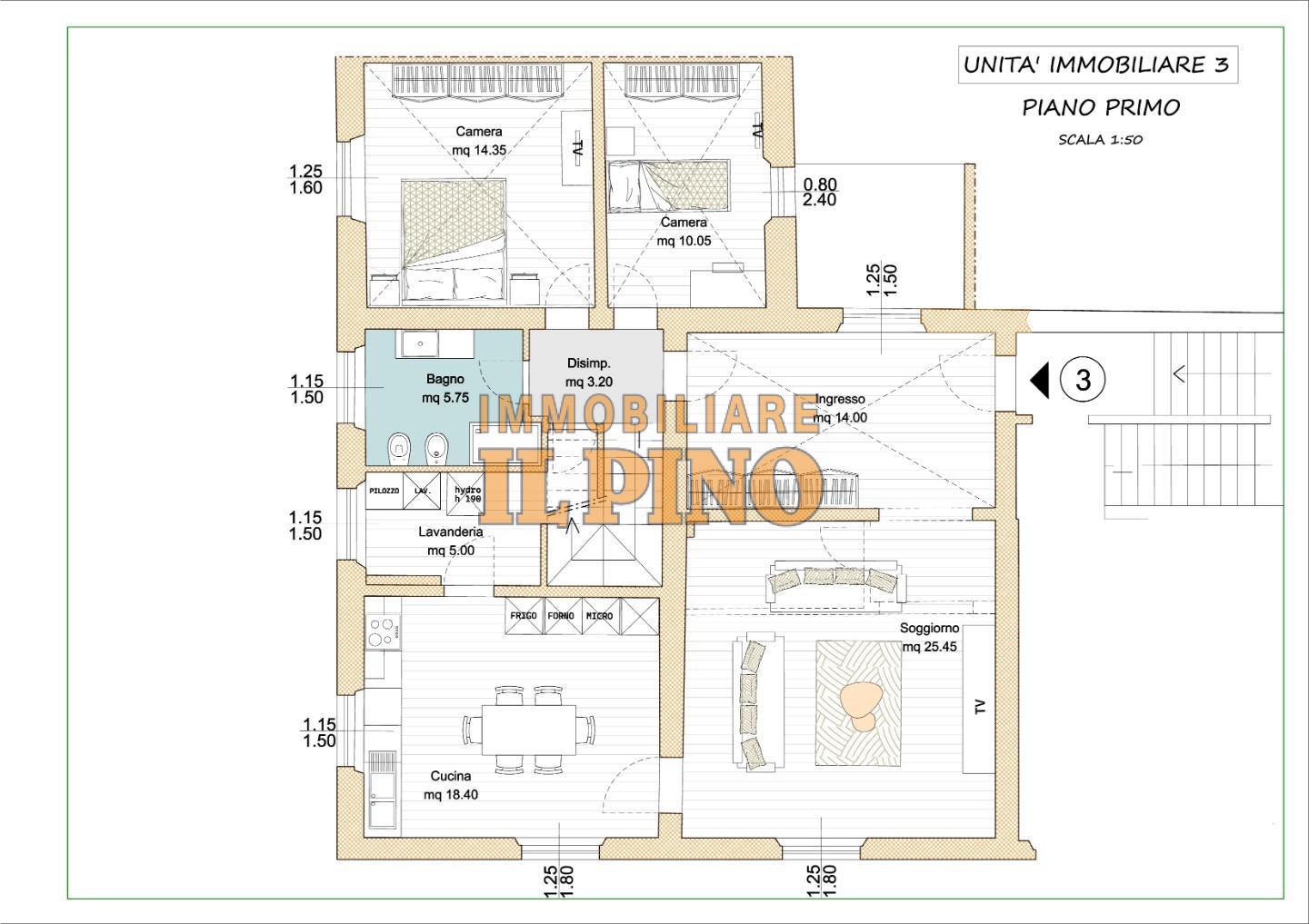 Appartamento ristrutturato, Cascina san frediano a settimo