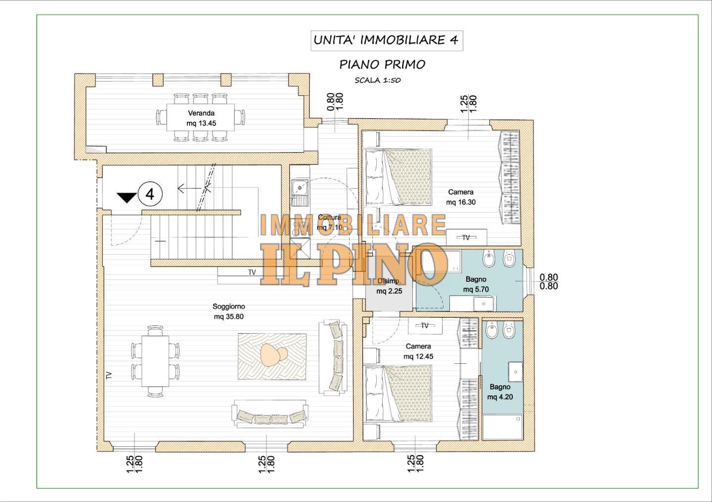 Appartamento ristrutturato, Cascina san frediano a settimo