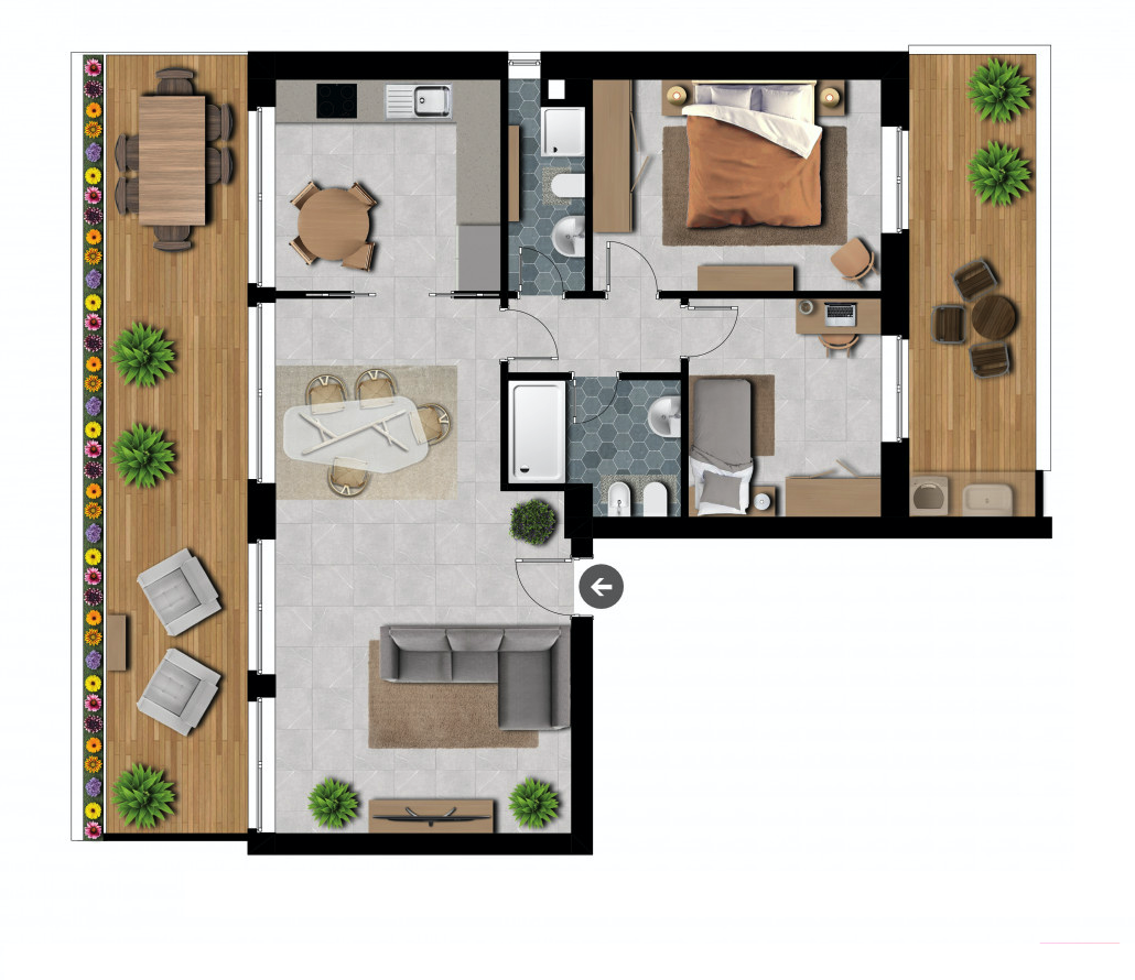 Trilocale vista mare a Milazzo