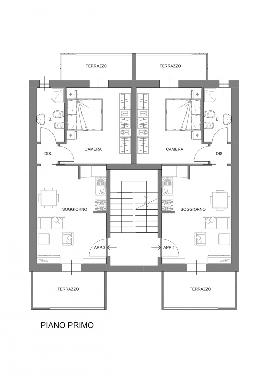 Bilocale con terrazzo in via svizzera, Grosseto