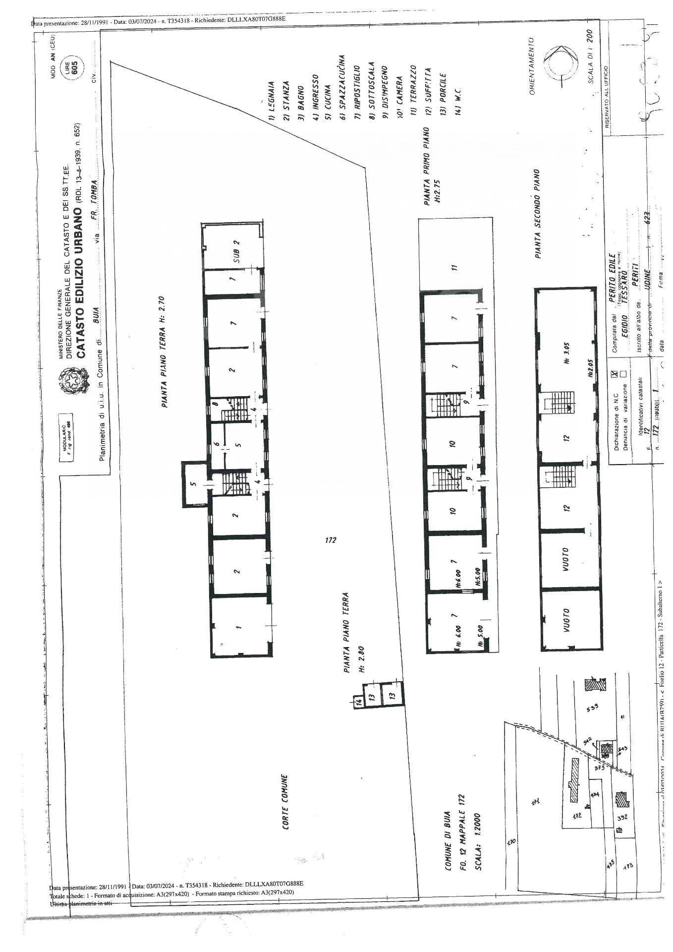 Casa indipendente in vendita a Buja, Tomba