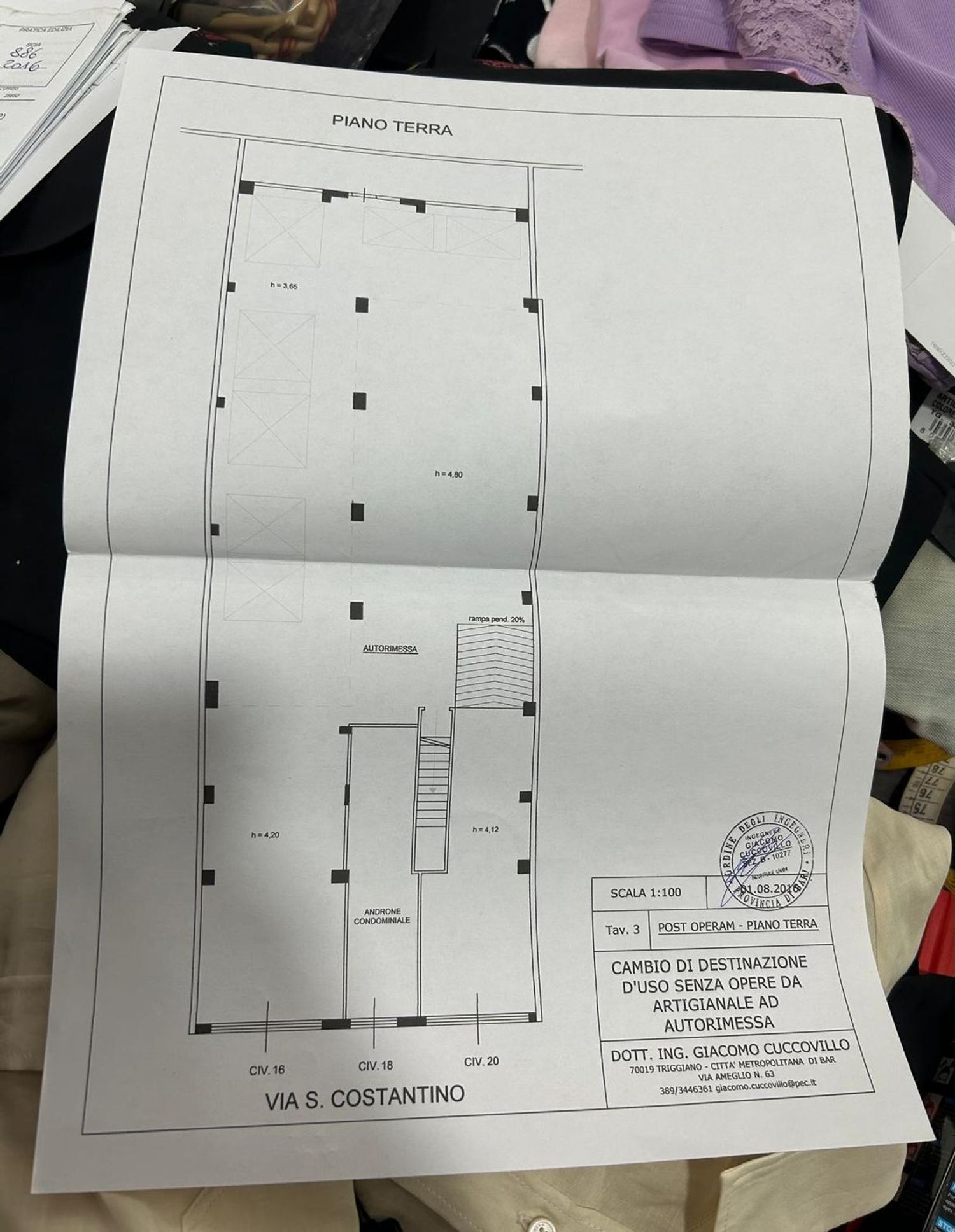 Box/Garage 36mq in vendita in via costantino saverio 0, Bari
