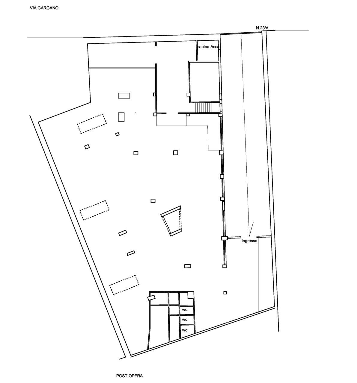 Locale commerciale da ristrutturare in piazza sempione, Roma