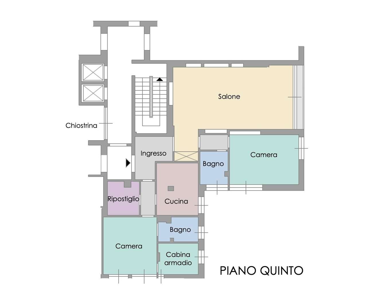 Quadrilocale con box in via girolamo belloni, Roma