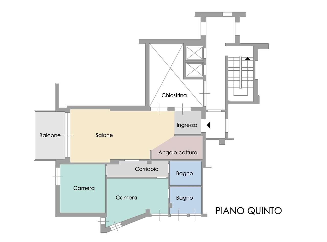 Quadrilocale con box in via girolamo belloni, Roma