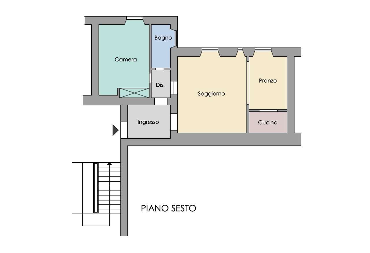 Bilocale arredato in affitto in piazzale della marina, Roma