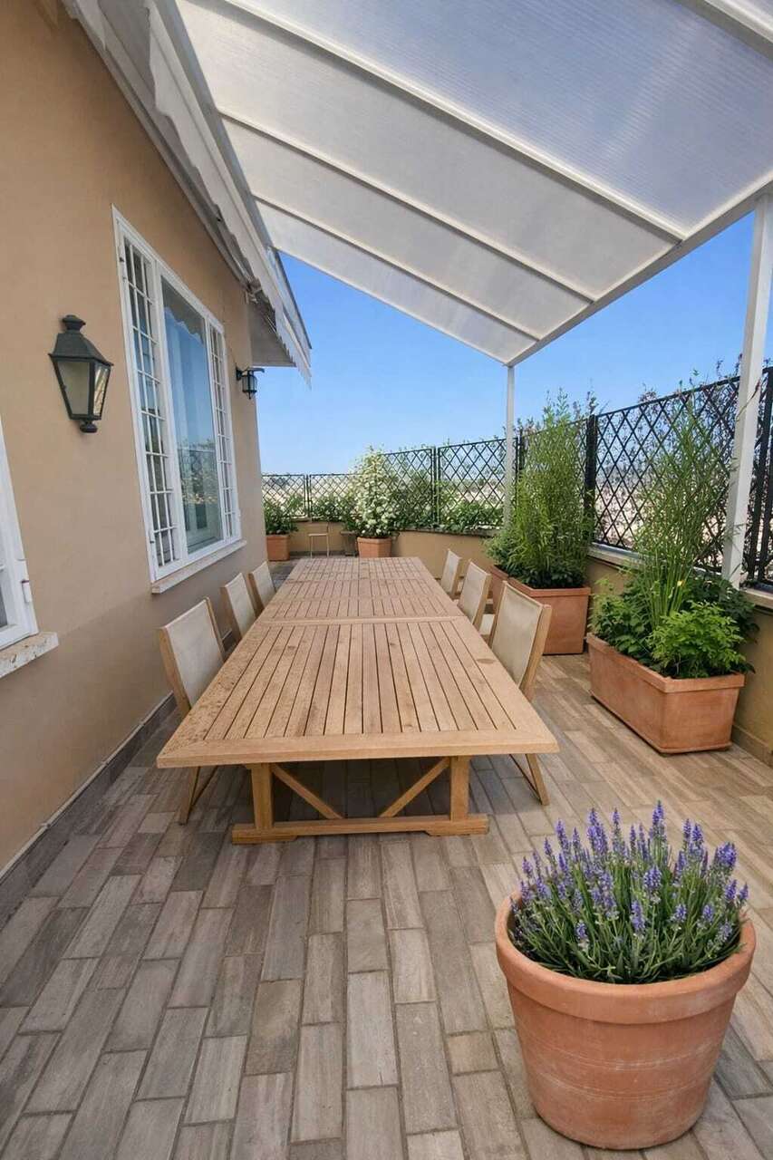 Attico con terrazzo in via di san valentino, Roma