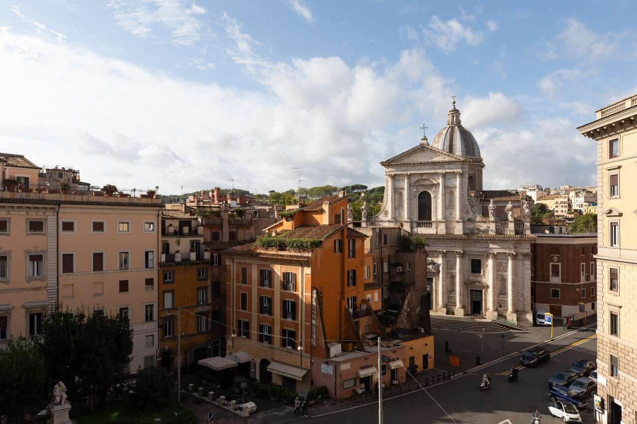 Trilocale arredato in affitto in piazza della chiesa nuova, Roma