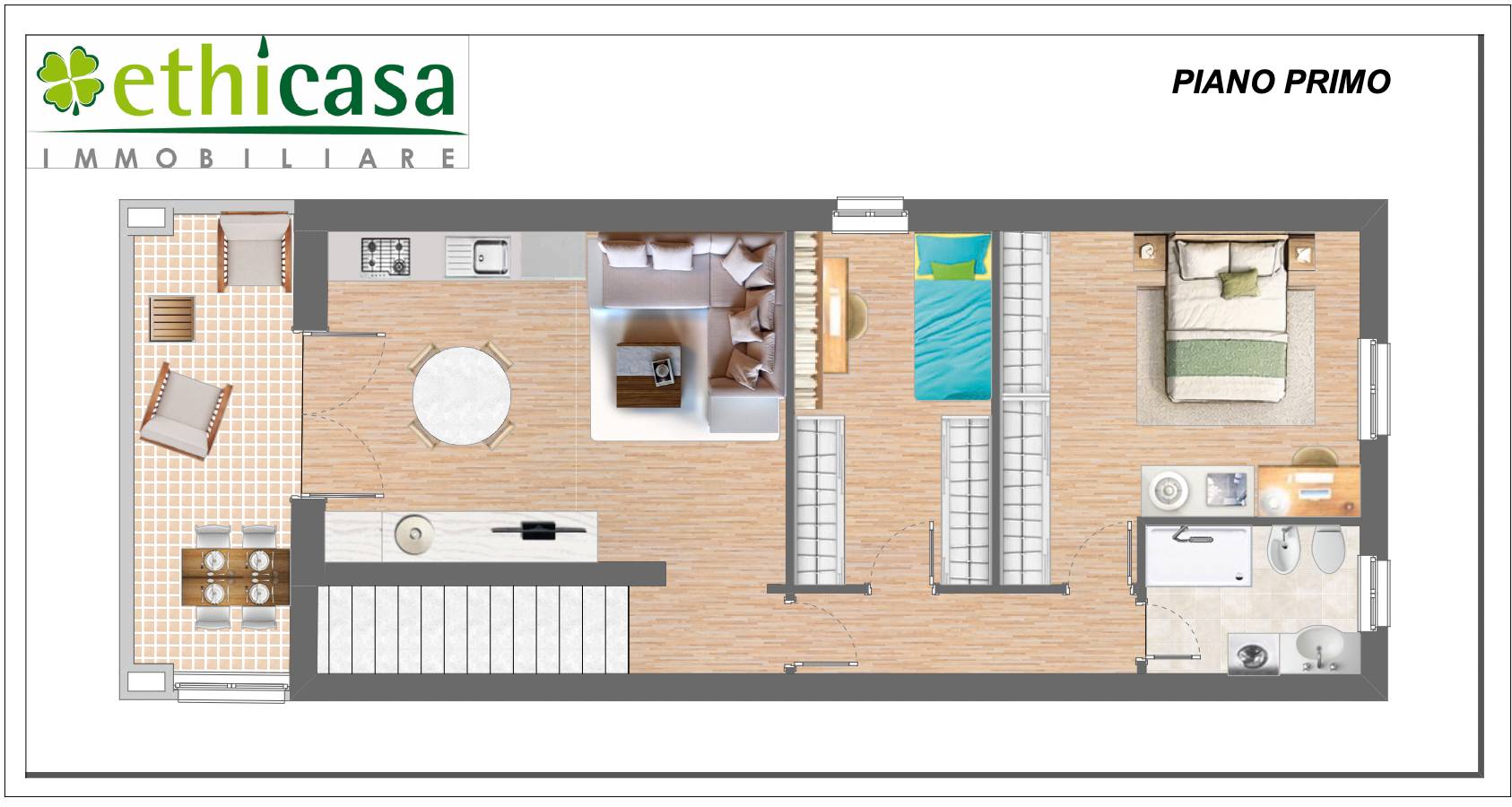 Appartamento in villa in vendita a Verdellino