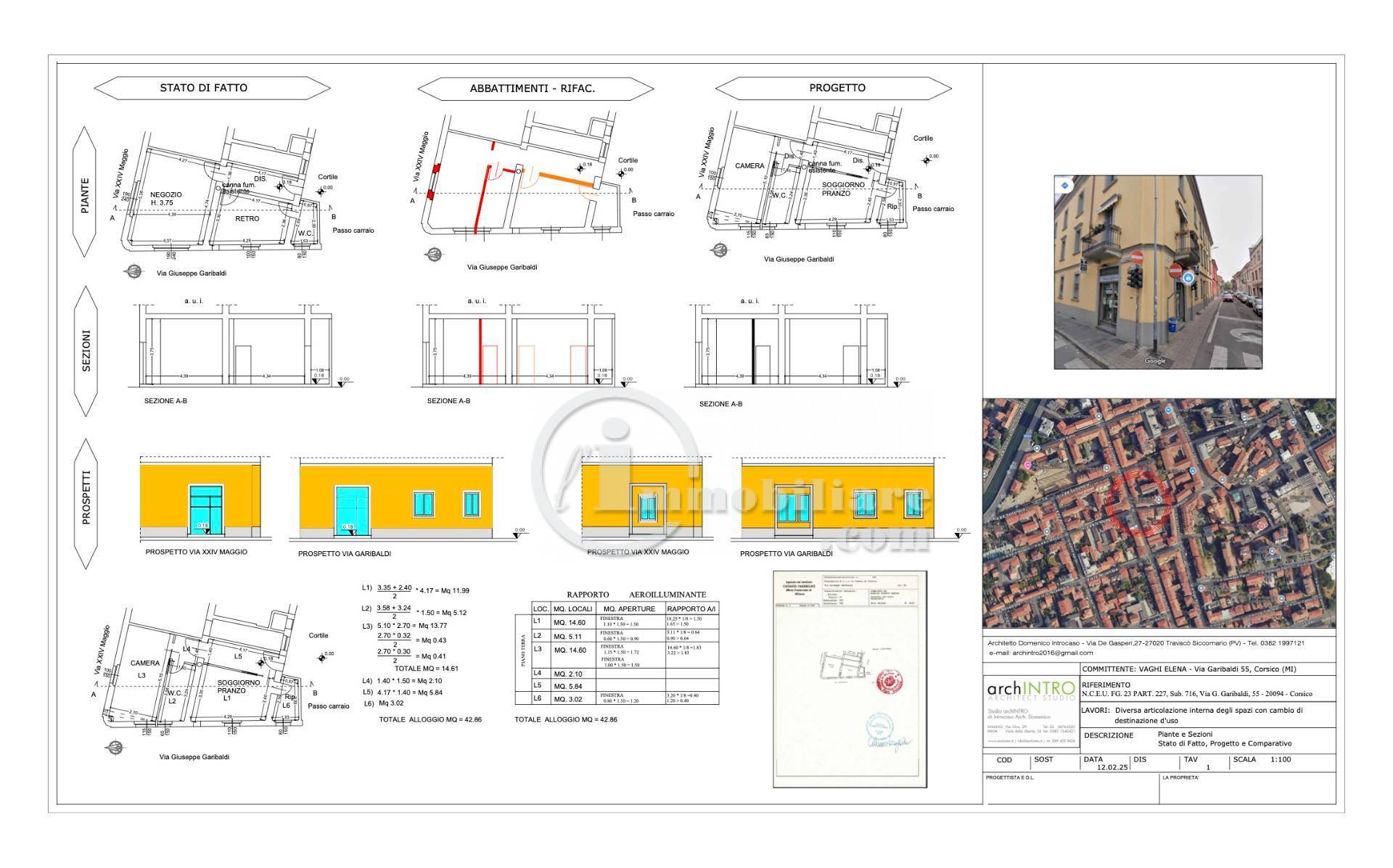 Appartamento in vendita a Corsico, centro via cavour