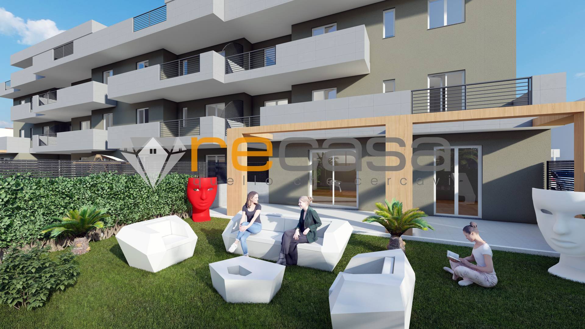 Appartamento con giardino in vendita a Pontecagnano Faiano, Pontecagnano