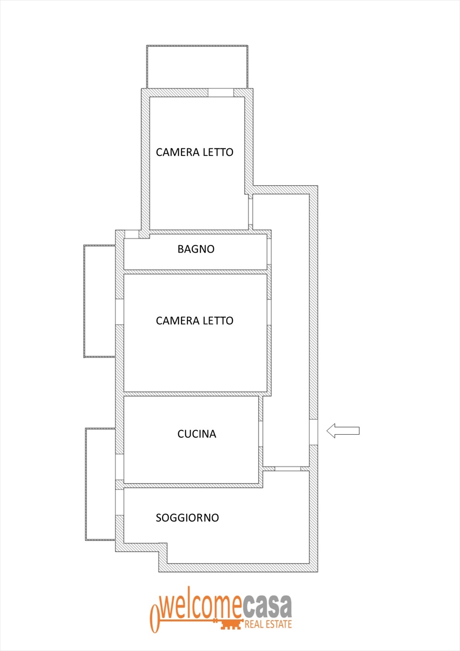 Trilocale in affitto in via istria, Trani