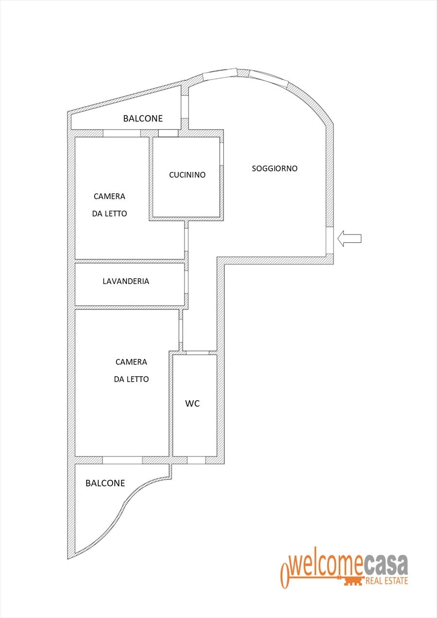 Trilocale vista mare in via tolomeo, Trani