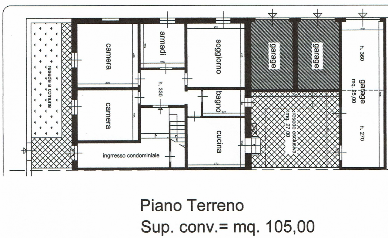 Appartamento con giardino in via capponi, Prato