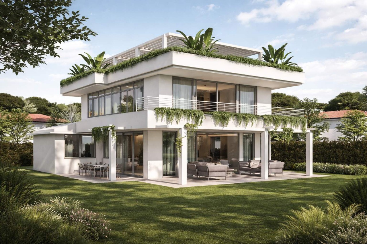 Villa con giardino a Montignoso