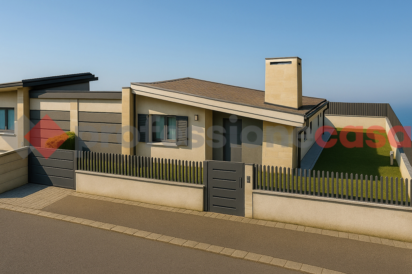 Villa Bifamiliare con giardino a Fiumicino