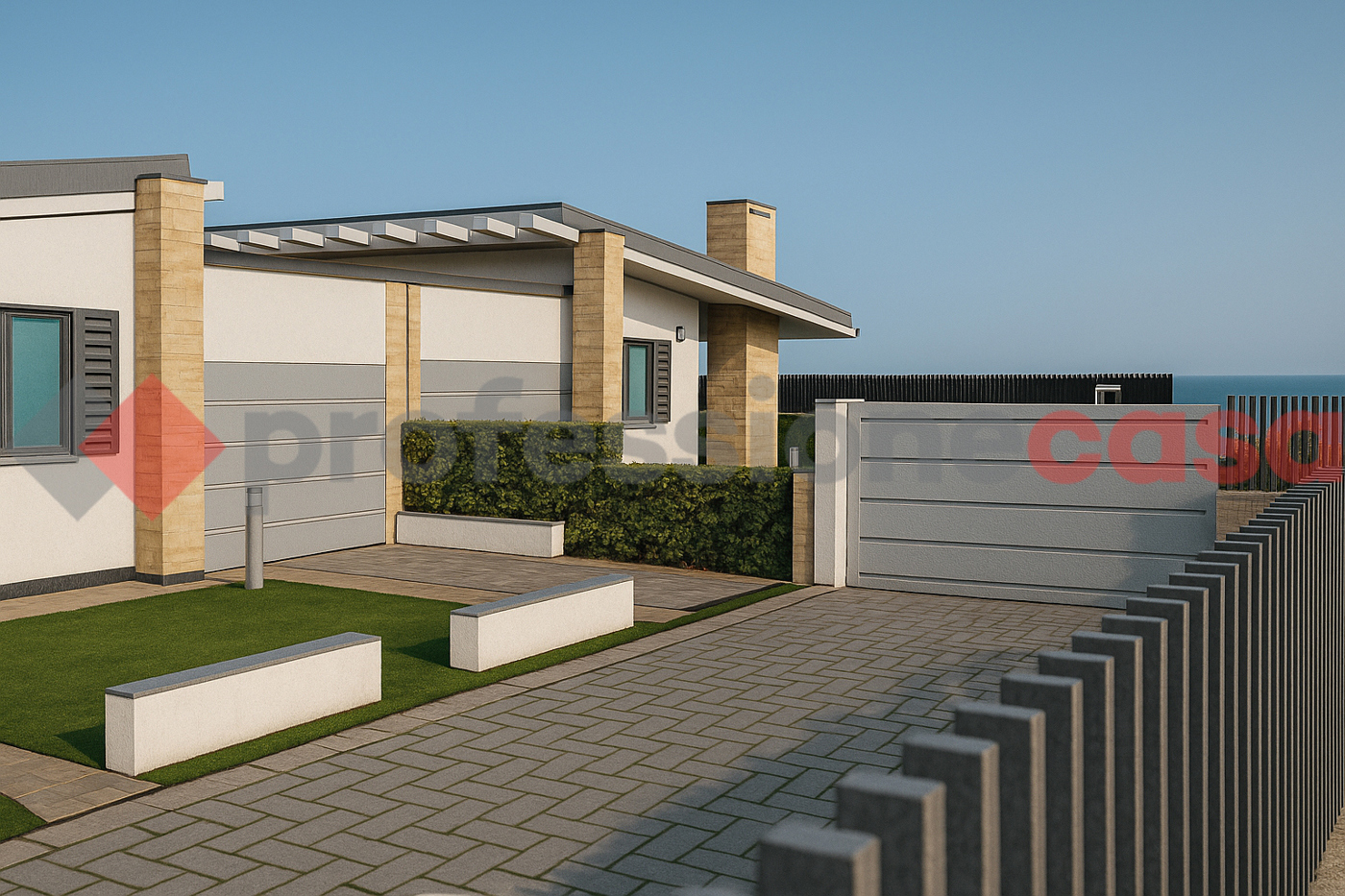 Villa Bifamiliare con giardino a Fiumicino