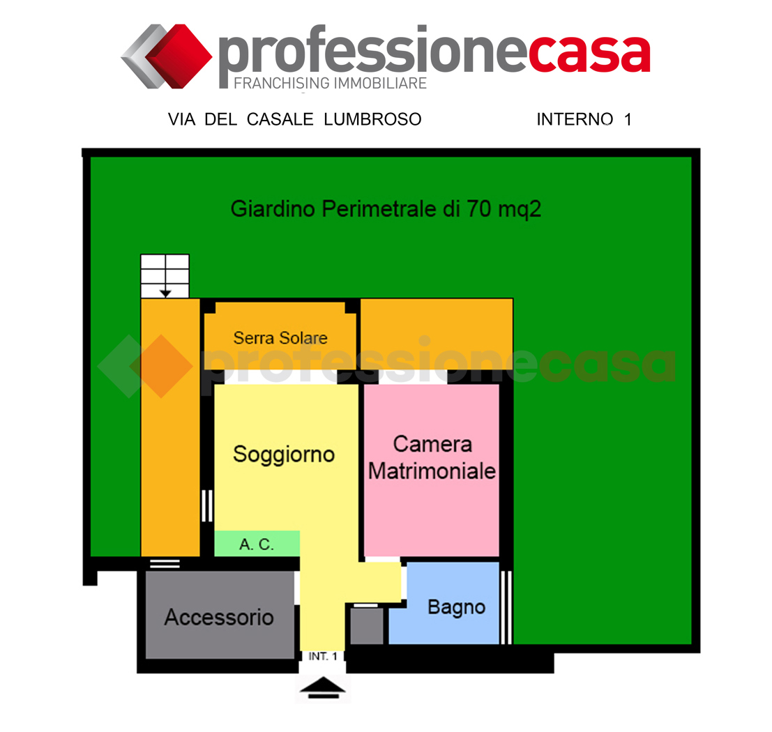 Bilocale con box a Roma