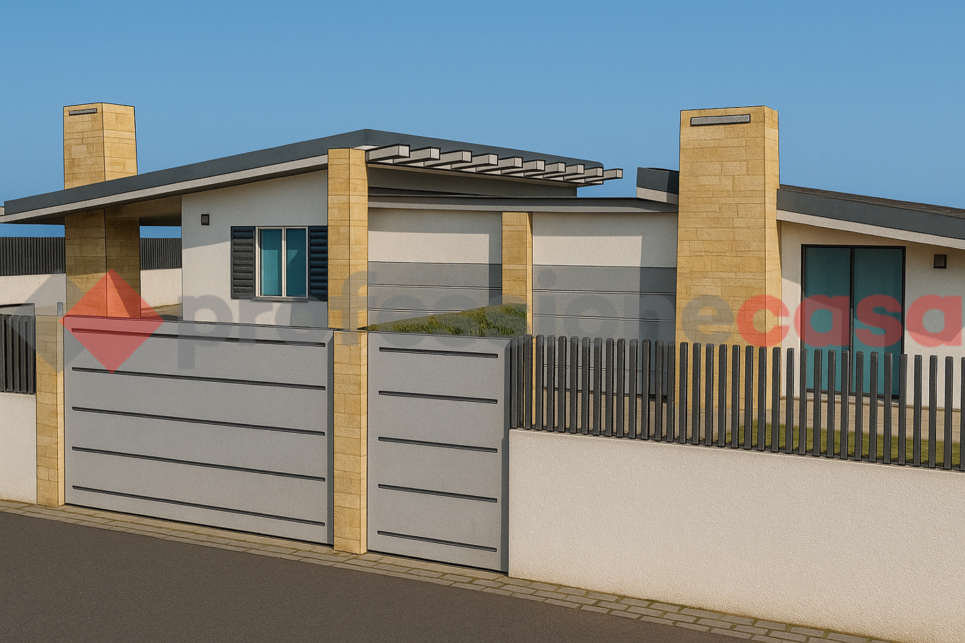 Villa Bifamiliare con giardino a Fiumicino