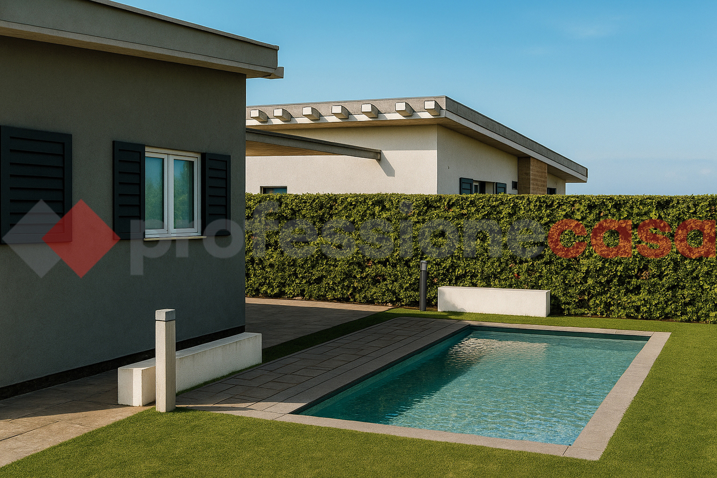 Villa Bifamiliare con giardino a Fiumicino