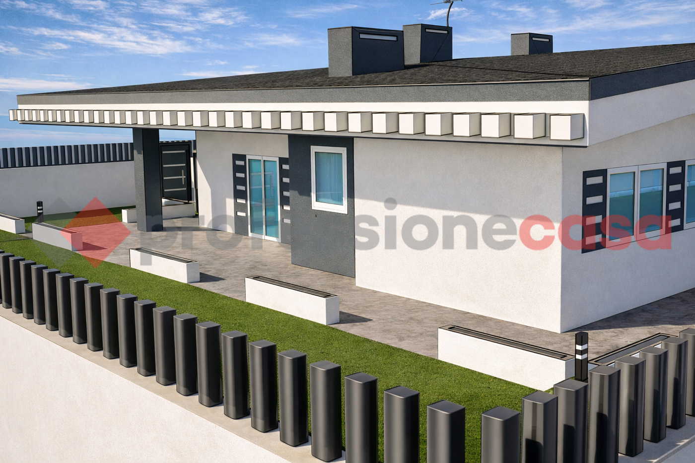 Villa Bifamiliare con giardino a Fiumicino