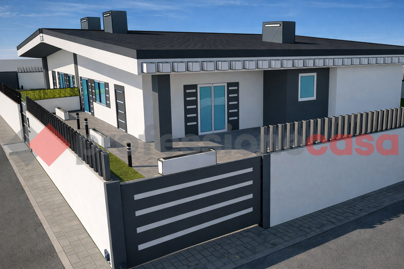 Villa Bifamiliare con giardino a Fiumicino