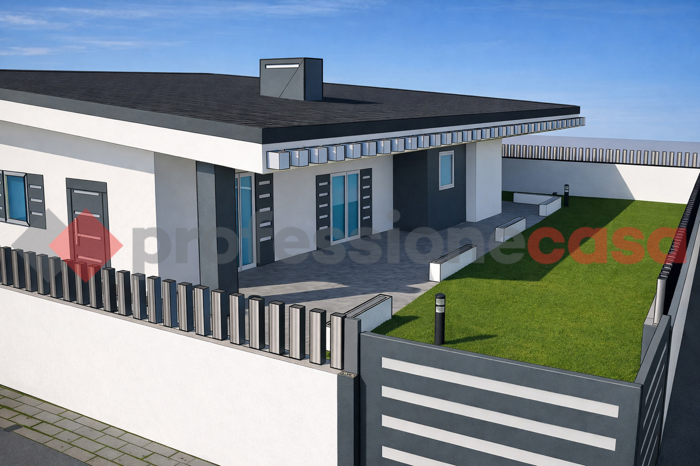 Villa Bifamiliare con giardino a Fiumicino