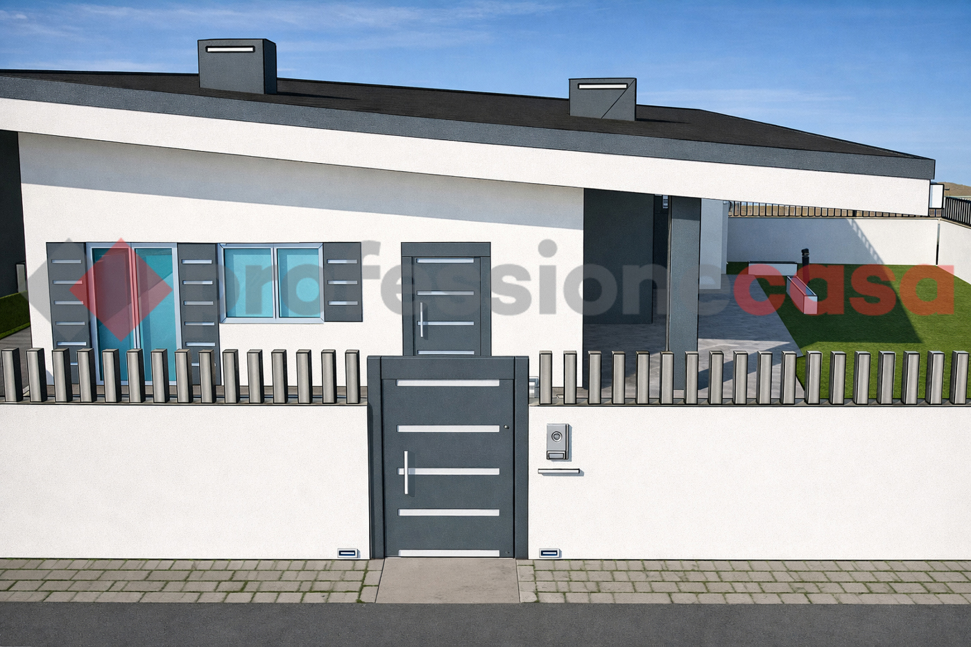 Villa Bifamiliare con giardino a Fiumicino