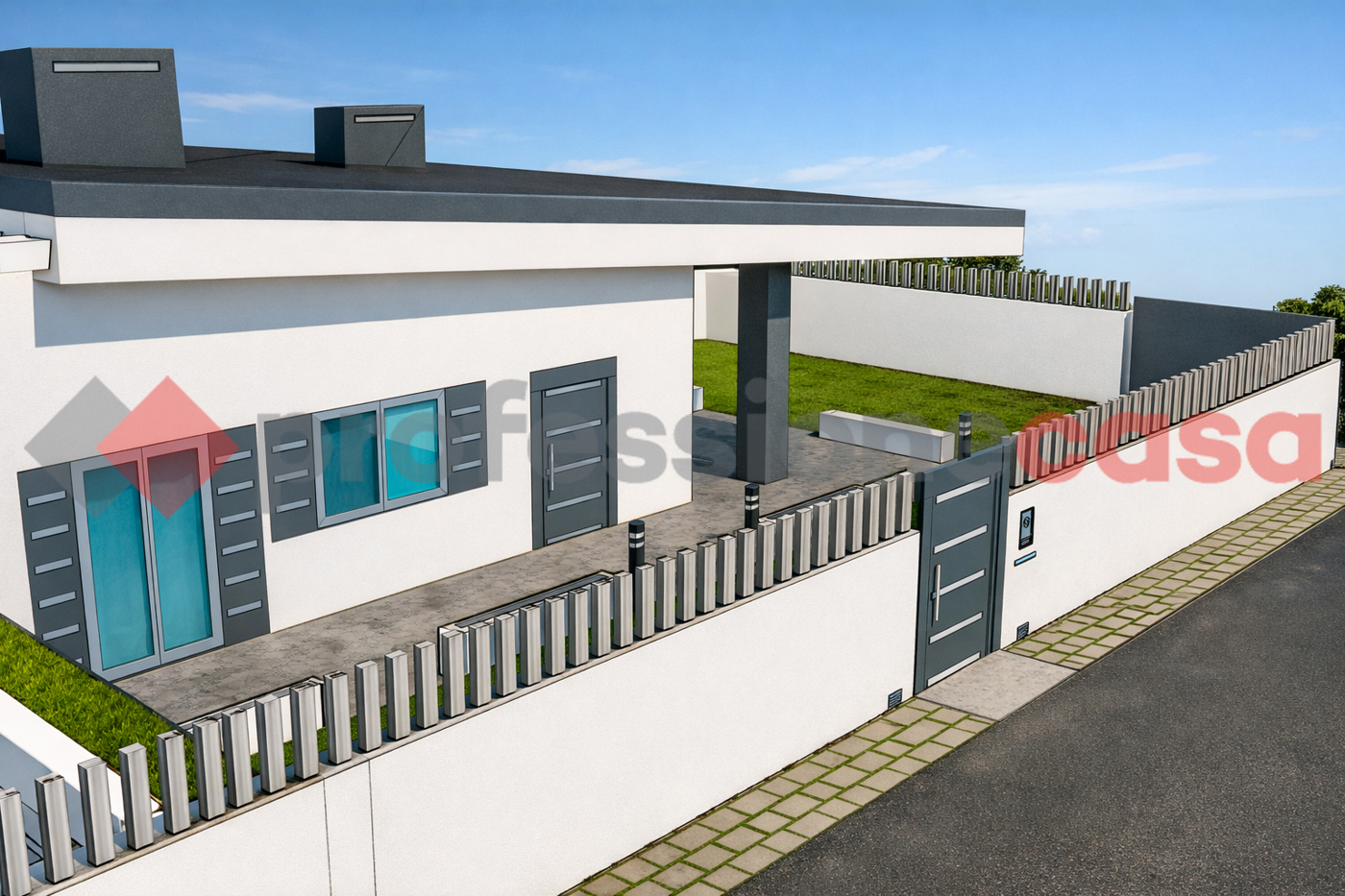 Villa Bifamiliare con giardino a Fiumicino