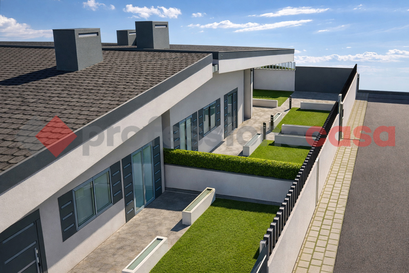 Villa Bifamiliare con giardino a Fiumicino